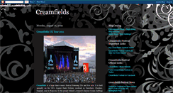 Desktop Screenshot of creamfieldsfans.blogspot.com
