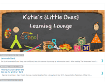 Tablet Screenshot of katiesliteraturelounge.blogspot.com