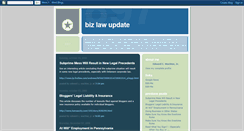 Desktop Screenshot of bizlawupdate.blogspot.com