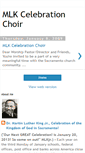Mobile Screenshot of mlkcelebrationchoir.blogspot.com