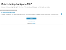 Tablet Screenshot of 17-inch-laptop-backpack-71b7.blogspot.com