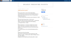 Desktop Screenshot of deadlypressurepoints.blogspot.com