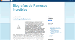 Desktop Screenshot of biografiadefamososincreibles.blogspot.com