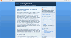 Desktop Screenshot of esecurityproducts.blogspot.com