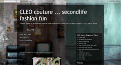 Desktop Screenshot of cleocouture.blogspot.com