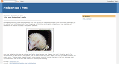 Desktop Screenshot of hedgehogs-pets.blogspot.com