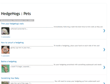 Tablet Screenshot of hedgehogs-pets.blogspot.com