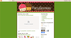 Desktop Screenshot of partysprinkles.blogspot.com