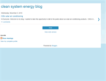 Tablet Screenshot of cleansystemenergy.blogspot.com