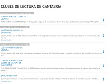 Tablet Screenshot of clublecturacantabria.blogspot.com