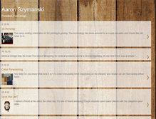 Tablet Screenshot of aaron-evodesign.blogspot.com