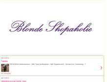 Tablet Screenshot of blonde-shopaholic.blogspot.com