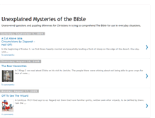 Tablet Screenshot of mysteries-bible.blogspot.com