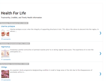 Tablet Screenshot of health-for-life-gold.blogspot.com