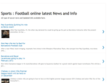 Tablet Screenshot of football-livetoday.blogspot.com