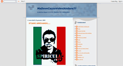 Desktop Screenshot of madovecazzovoleviandare.blogspot.com