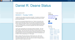 Desktop Screenshot of danieldeanestatus.blogspot.com