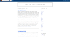 Desktop Screenshot of dinkydigressions.blogspot.com