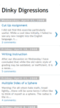 Mobile Screenshot of dinkydigressions.blogspot.com