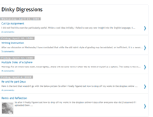 Tablet Screenshot of dinkydigressions.blogspot.com