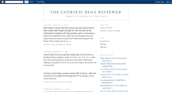 Desktop Screenshot of catholic-blog-reviewer.blogspot.com