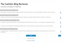 Tablet Screenshot of catholic-blog-reviewer.blogspot.com