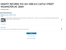 Tablet Screenshot of gravity-records.blogspot.com