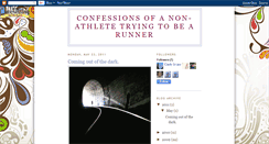 Desktop Screenshot of confessionsofnonathletetryingtorun.blogspot.com