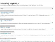 Tablet Screenshot of increasingveganicity.blogspot.com