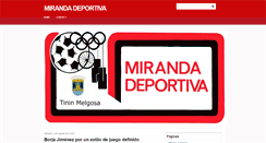 Desktop Screenshot of mirandadeportiva.blogspot.com