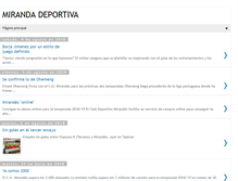 Tablet Screenshot of mirandadeportiva.blogspot.com