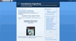 Desktop Screenshot of inmobiliarias-argentina.blogspot.com