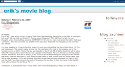 Desktop Screenshot of erikssmovieblog.blogspot.com