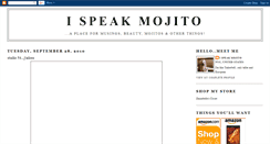 Desktop Screenshot of ispeakmojito.blogspot.com