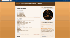 Desktop Screenshot of cafesaborarte-cardapio2.blogspot.com