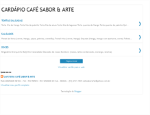 Tablet Screenshot of cafesaborarte-cardapio2.blogspot.com