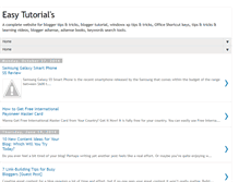 Tablet Screenshot of easytutorialz.blogspot.com