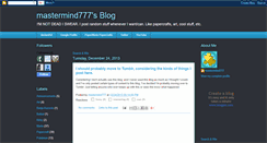 Desktop Screenshot of mastermind777sblog.blogspot.com