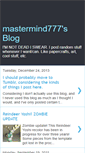 Mobile Screenshot of mastermind777sblog.blogspot.com
