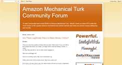 Desktop Screenshot of amazonmechanicalturk.blogspot.com