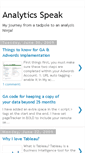 Mobile Screenshot of analyticsspeak.blogspot.com