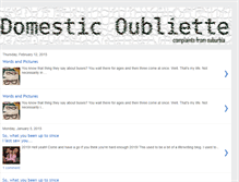 Tablet Screenshot of domesticoubliette.blogspot.com