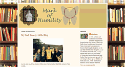 Desktop Screenshot of markofhumility.blogspot.com