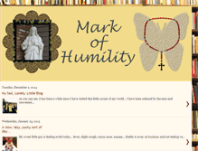 Tablet Screenshot of markofhumility.blogspot.com