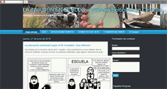 Desktop Screenshot of invasionesbiologicas.blogspot.com