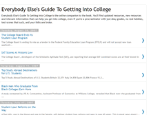 Tablet Screenshot of everybodyelsesguidetocollege.blogspot.com
