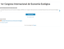 Tablet Screenshot of congresoeconomiaecologica.blogspot.com