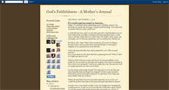 Desktop Screenshot of godsfaithfulness-amothersjournal.blogspot.com