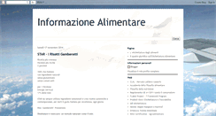 Desktop Screenshot of informazionialimentarionline.blogspot.com