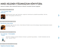 Tablet Screenshot of mikeskonyvtar.blogspot.com